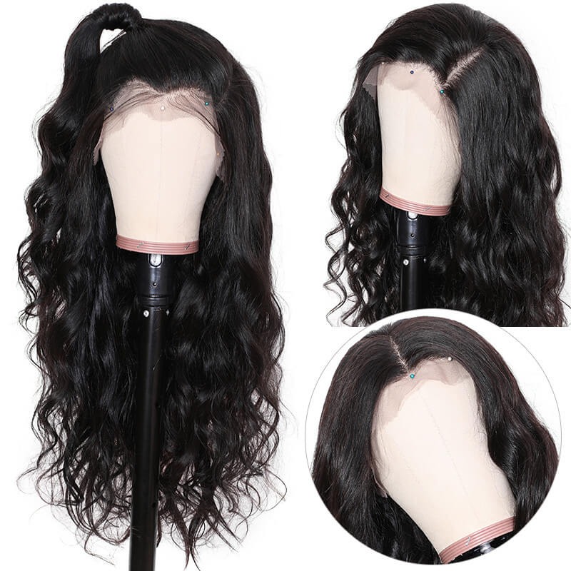 13x6 Lace Front Wigs 180% Density Body Wave Natural Hair Wigs Pre Plucked Wigs