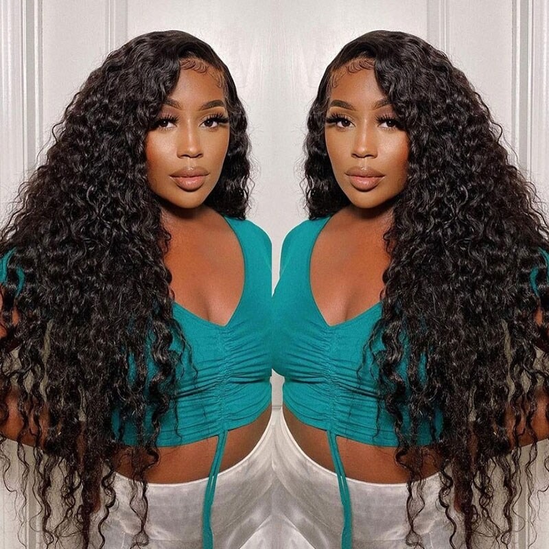 3 pacchi capelli vergini ondulati naturali posticci estensioni del tessuto dei capelli