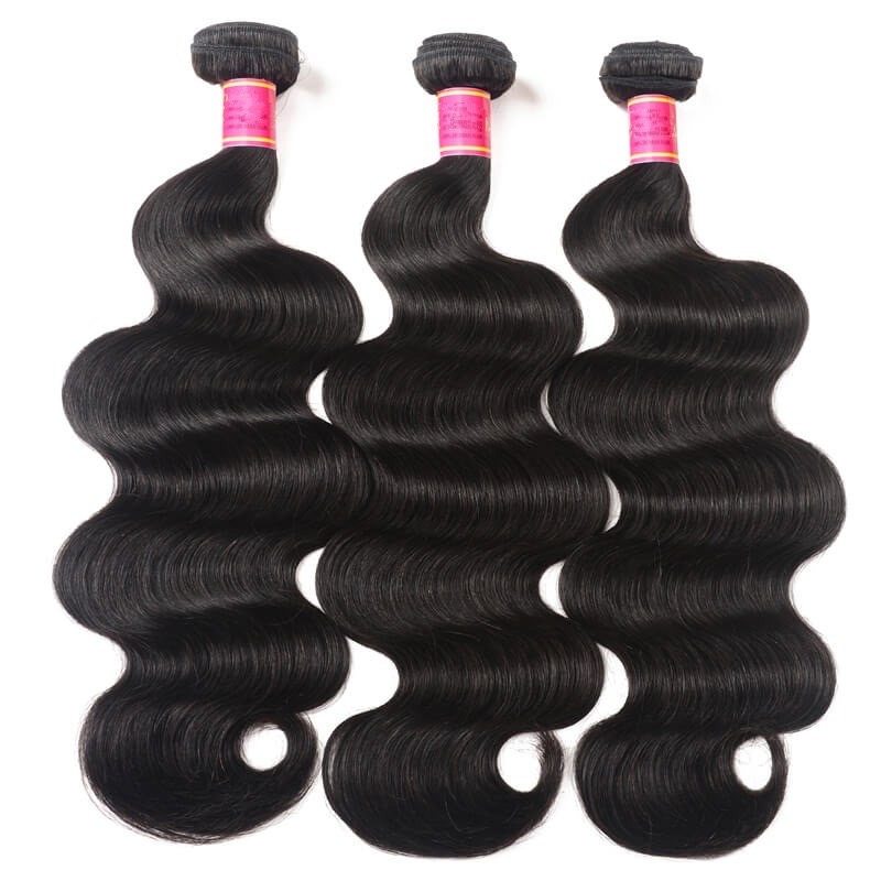 Beste unbehandeltes brasilianisches gewelltes Haar, 3 Bündel, Echthaar