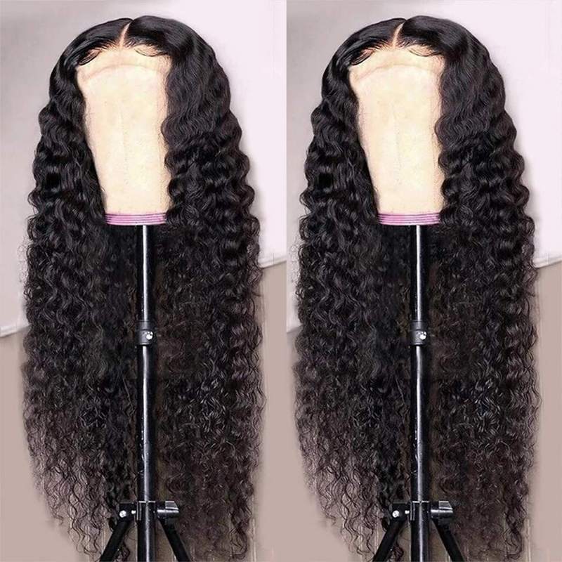 HD Lace 5x5 Closure Wig Curly Skin Melt Undetectable Human Hair Wigs