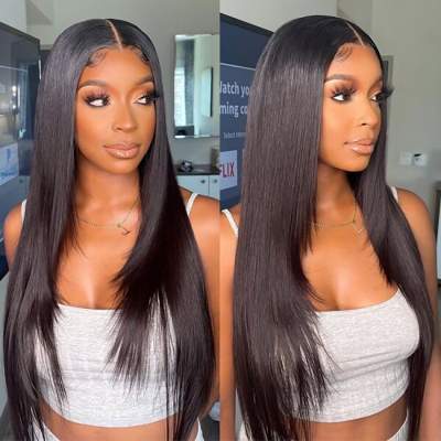 Lace Front 13X4 HD Layered Cut Pre-plucked Clueless Lace Wig Natural Color